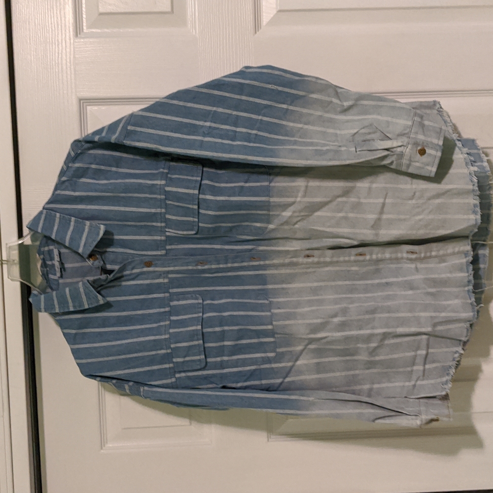 NWT white birch button down shacket in small